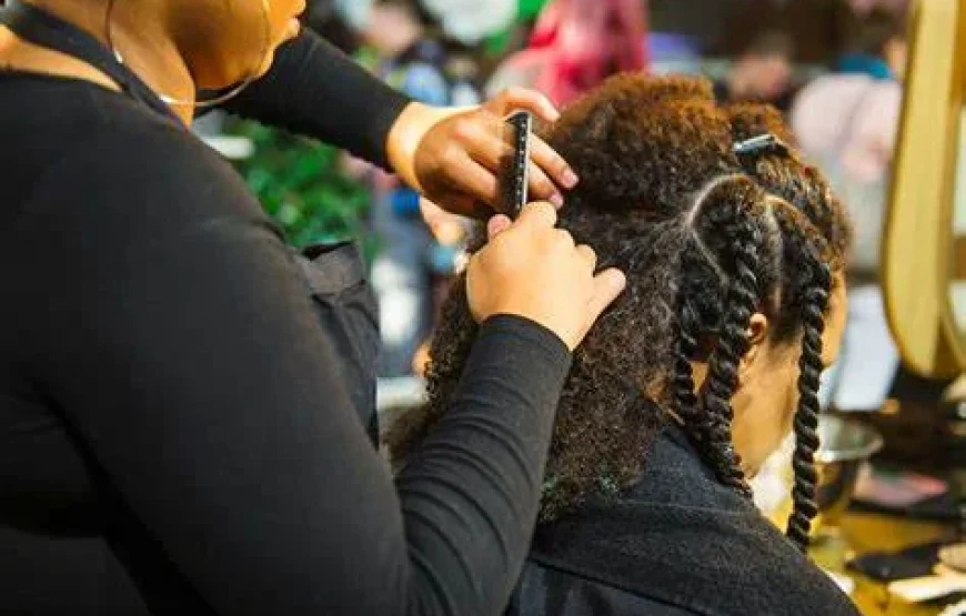 Hair Braiding at Natadola beach