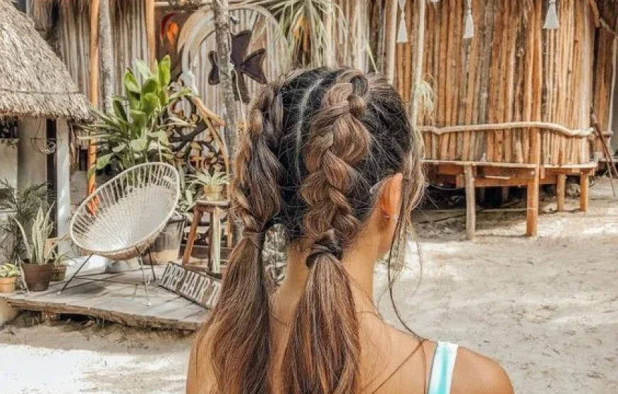 Hair Braiding at Natadola beach